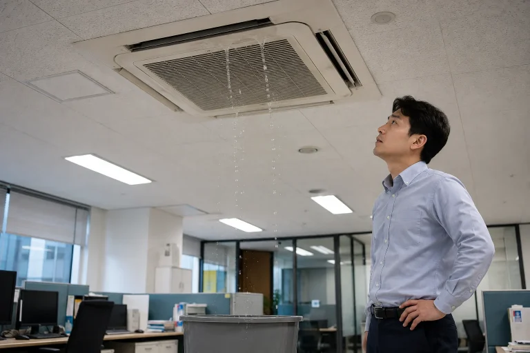 천장형 에어컨 물 떨어짐